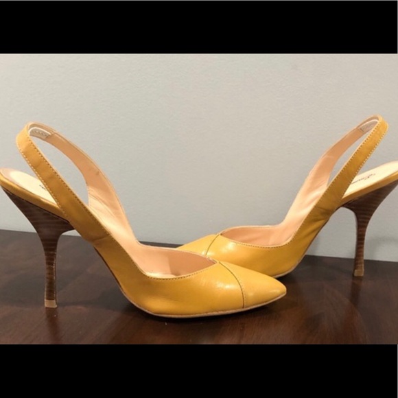 Emerson Fry | Mustard Slingback Pumps Heels 38 - Picture 8 of 8
